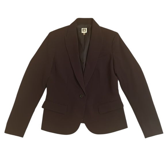 Anne Klein Jackets & Blazers - Anne Klein Black Notched Single Button Women’s Blazer Suit Jacket Women’s Size 6